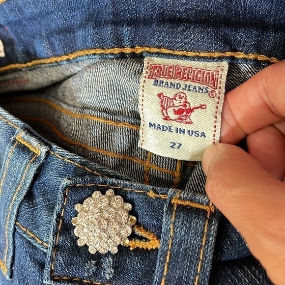 NWT. True Religion Rancher Raegan Reclaimed Flare Leg Jeans Women’s-27. - Picture 6 of 16